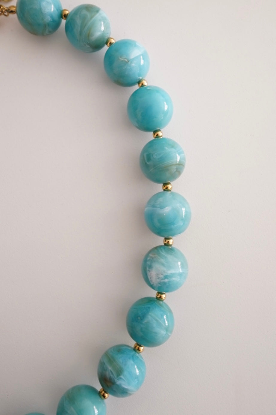 Colar Bolas Turquesa