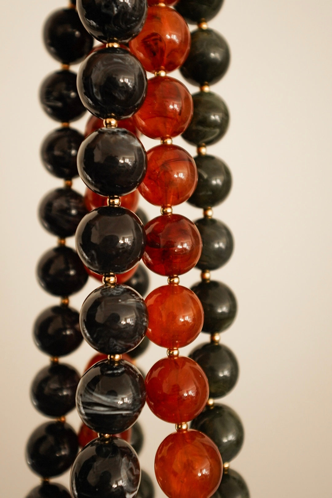 Colar Bolas Âmbar