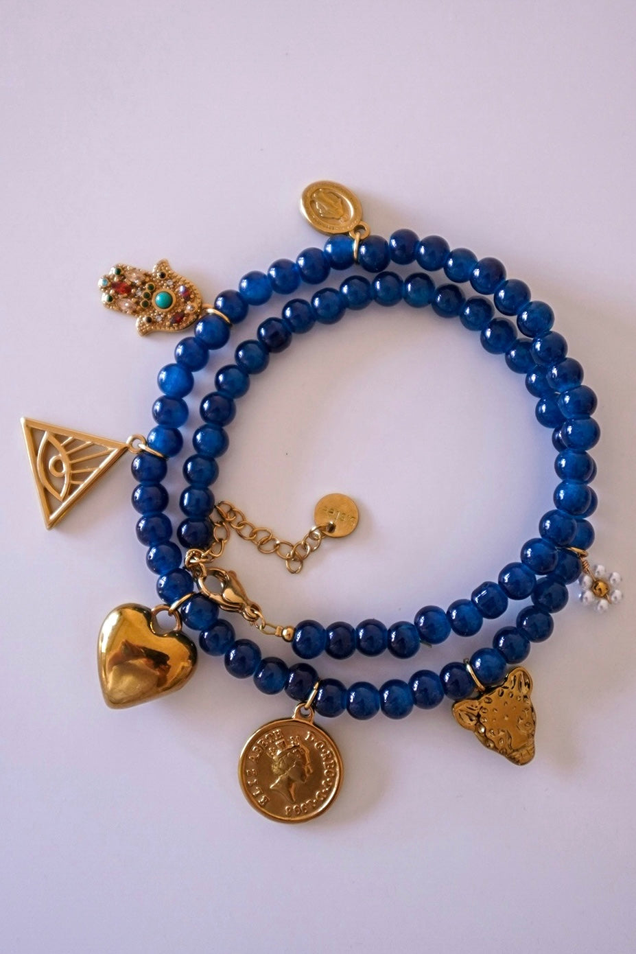 Colar Charms Azul