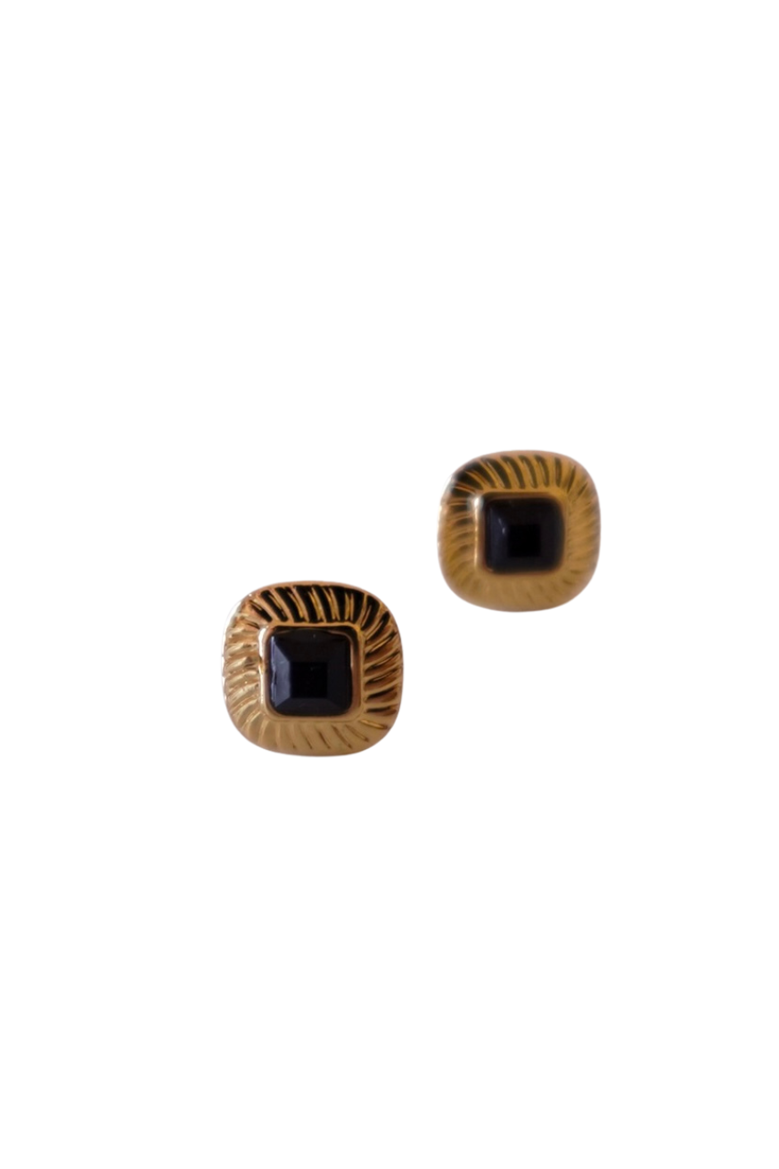 Brincos Mini Vintage Preto