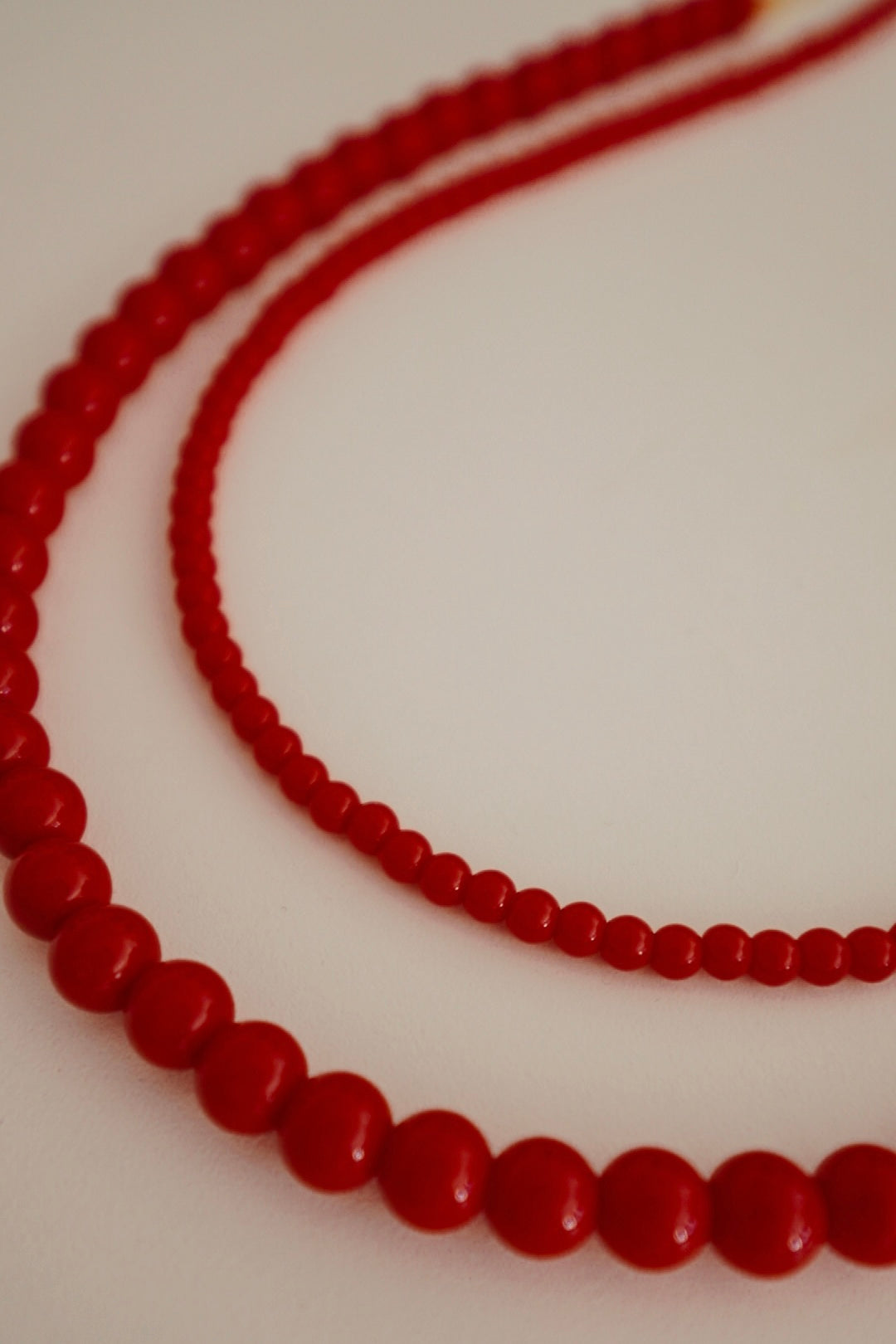 Colar Bolas Grandes Vermelho