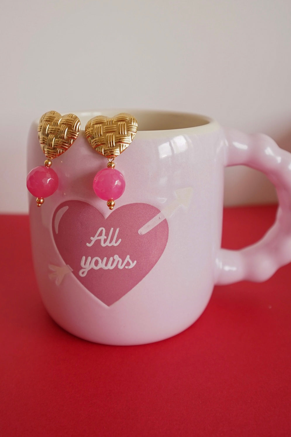 Coração Rosa | Earrings