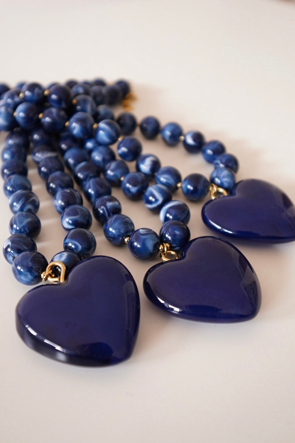 Colar Coração Azul