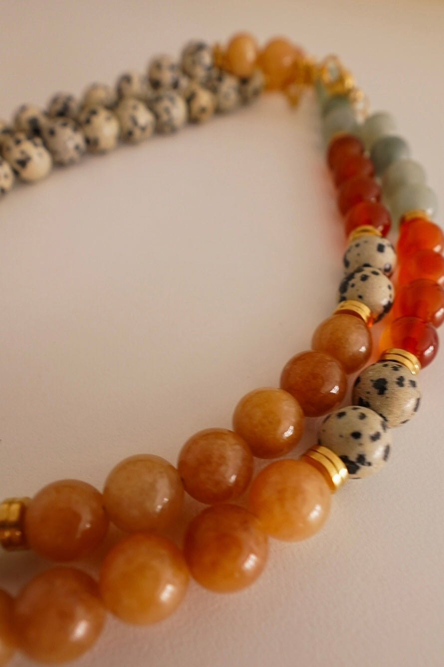 Colar Mistura Pedras Naturais