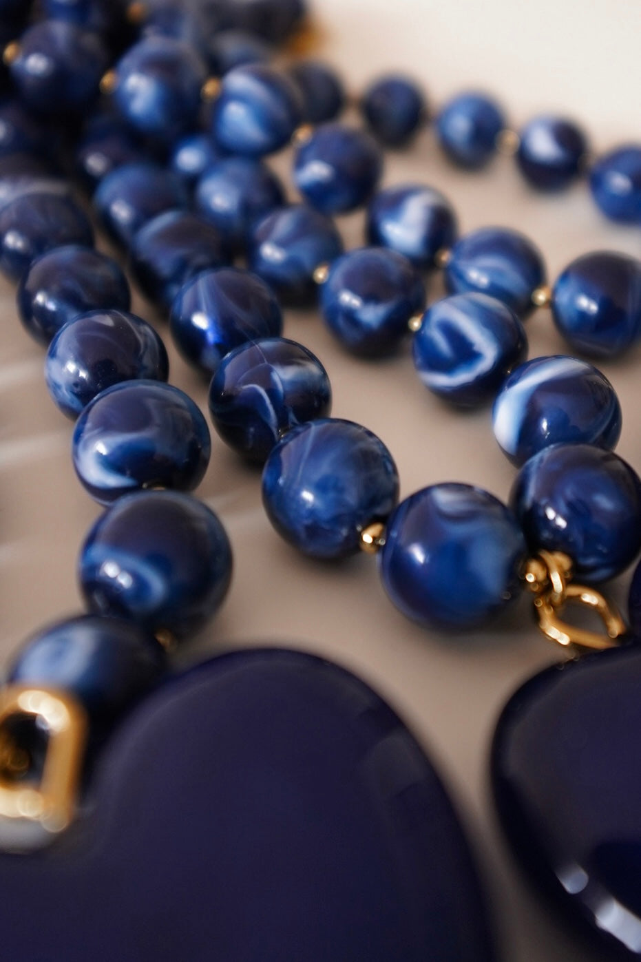 Colar Coração Azul