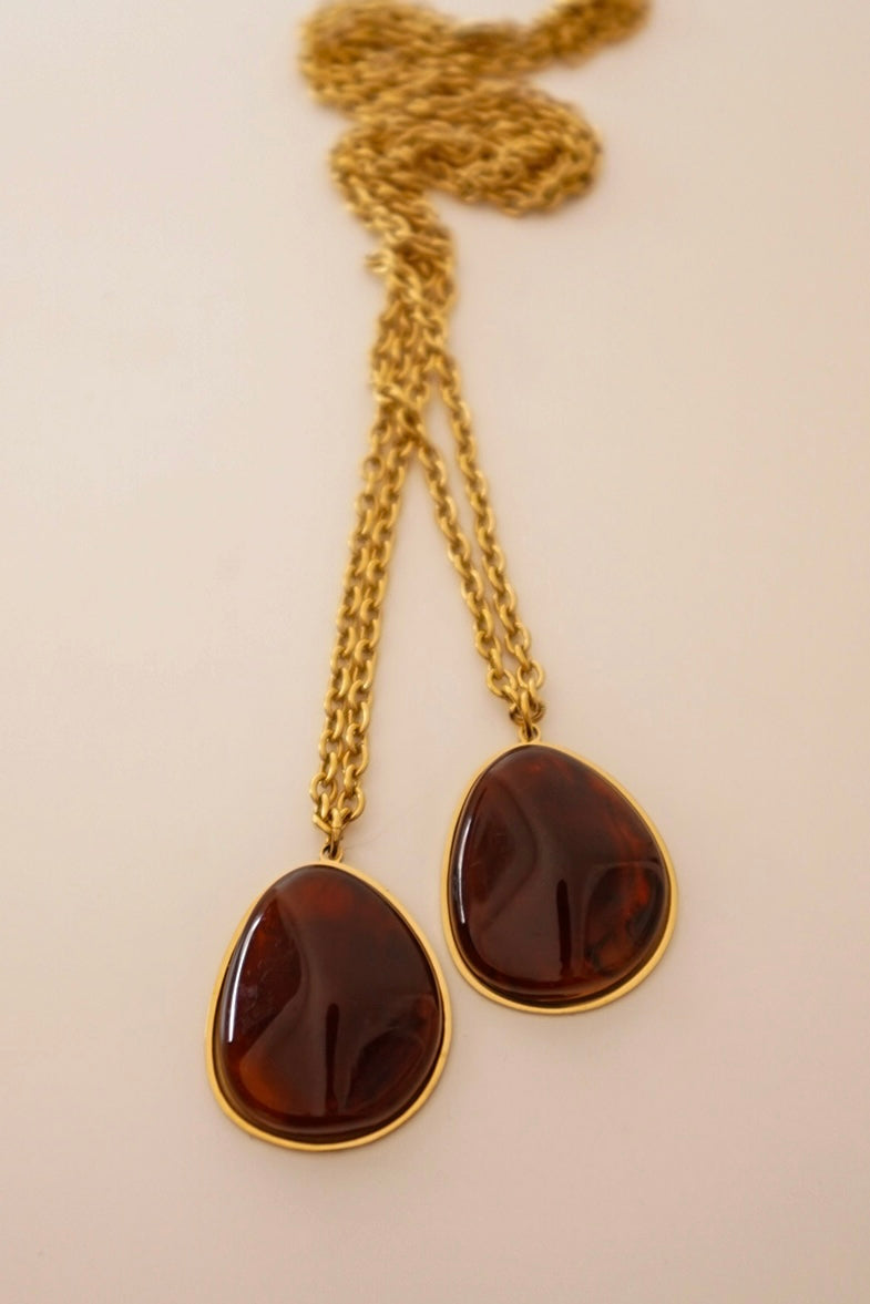 Colar Pedra Castanha