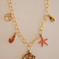 Colar Charms Coral