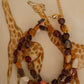 Colar Pedras Castanhas