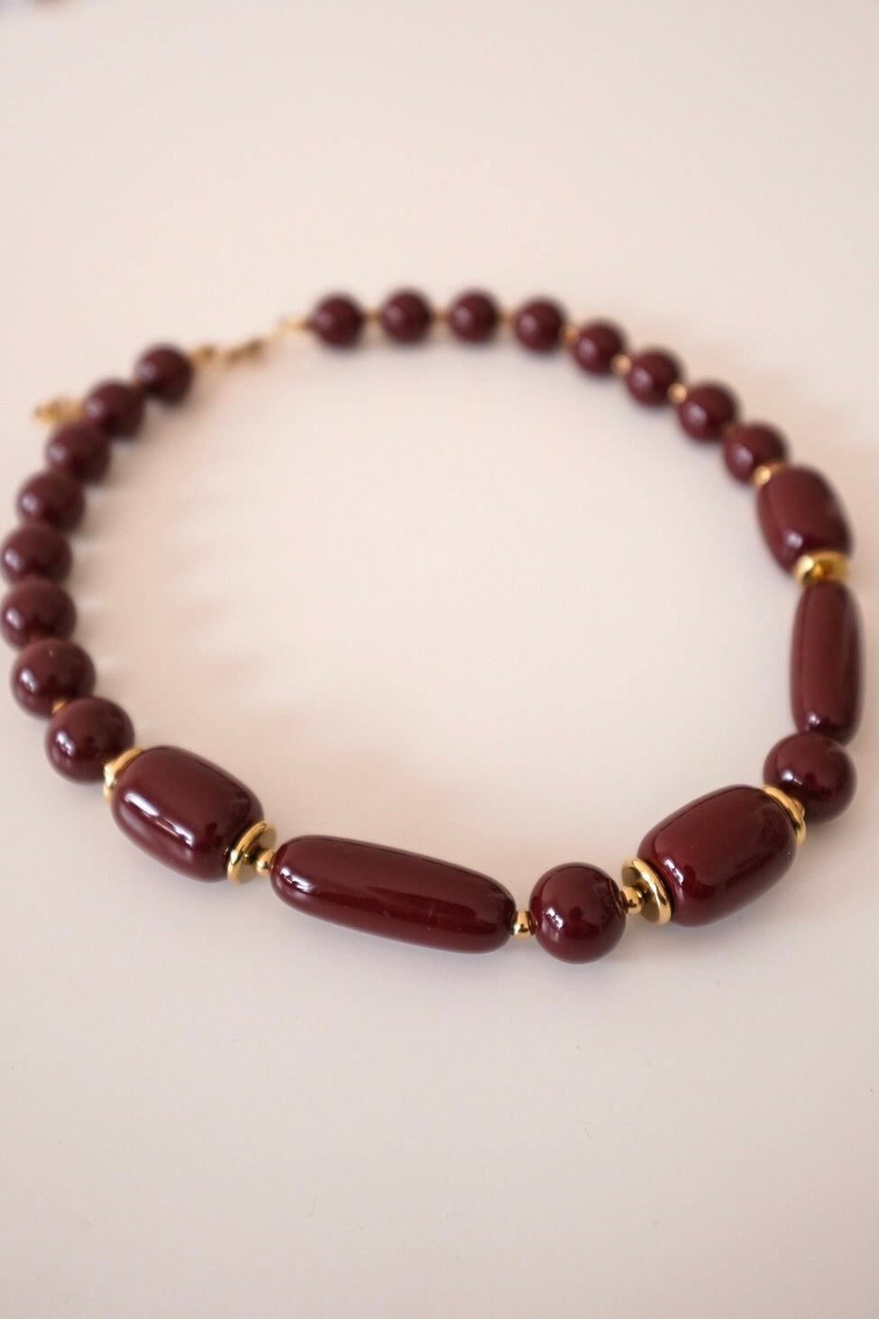 Colar Pedras Castanho