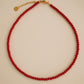 Colar Bolas Pequenas Vermelho