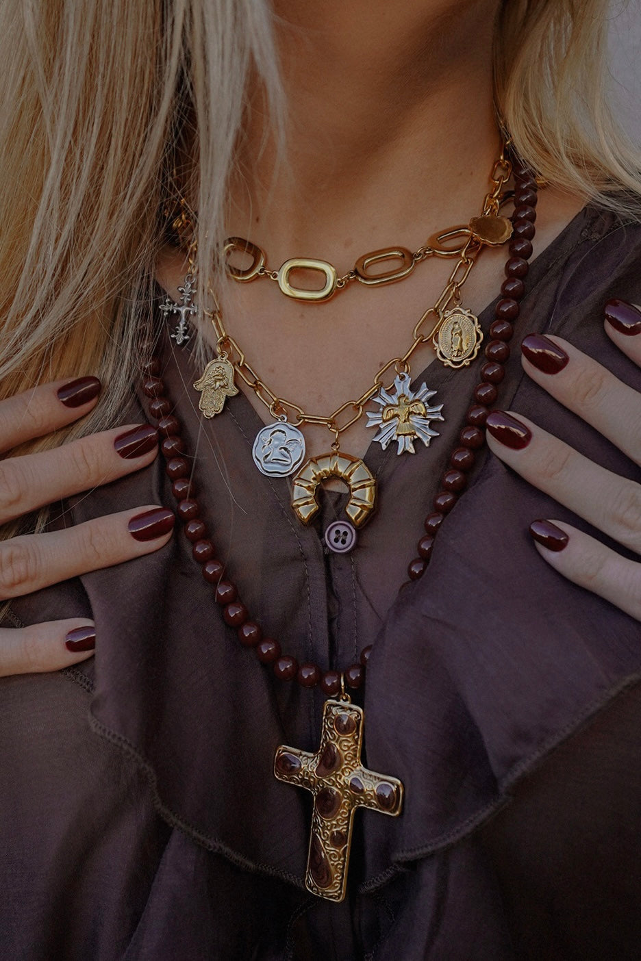 Colar Charms Mistura