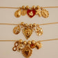 Colar Pendentes Flores