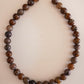 Colar Pedras Naturais Castanho