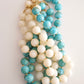 Colar Bolas Turquesa