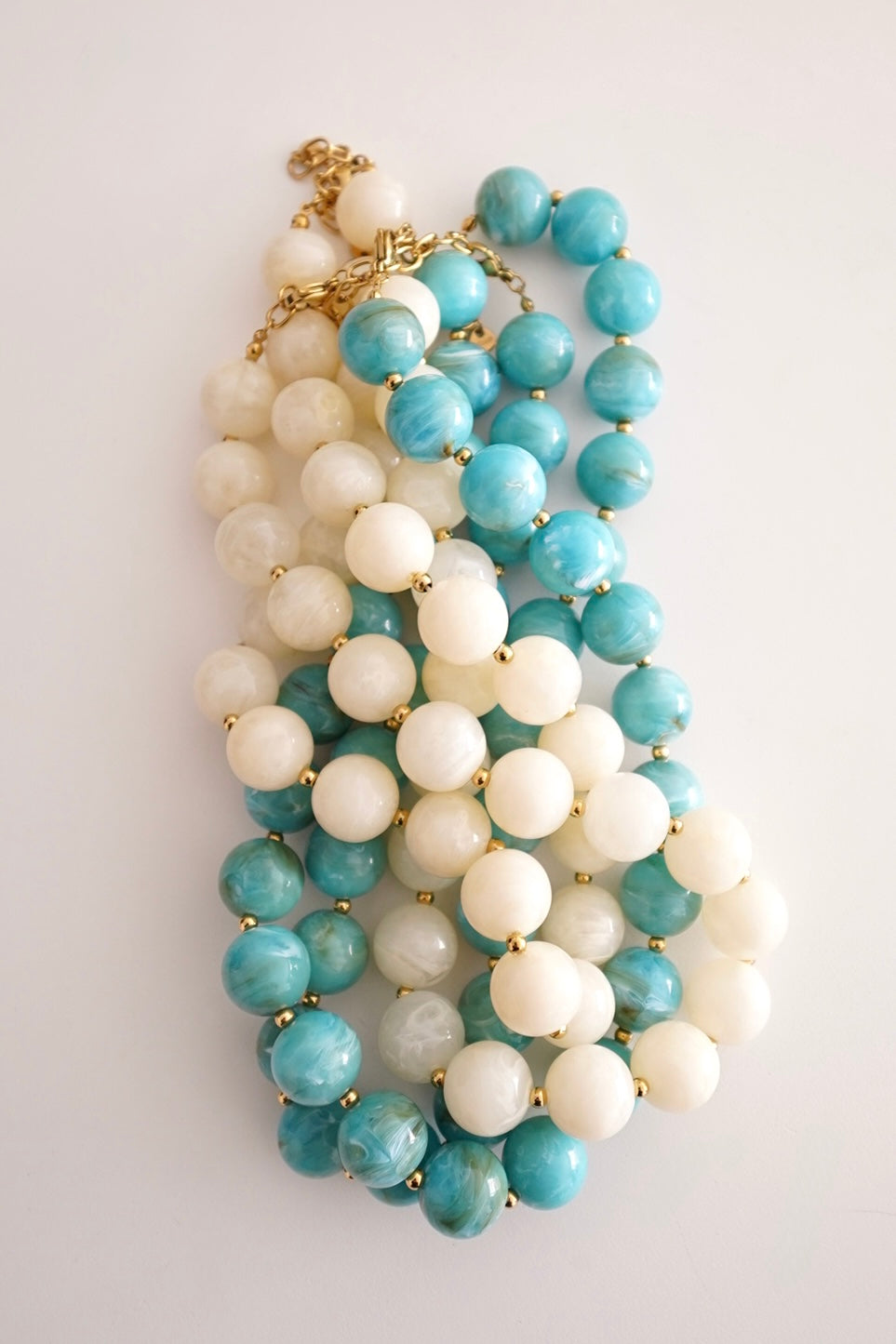 Colar Bolas Turquesa