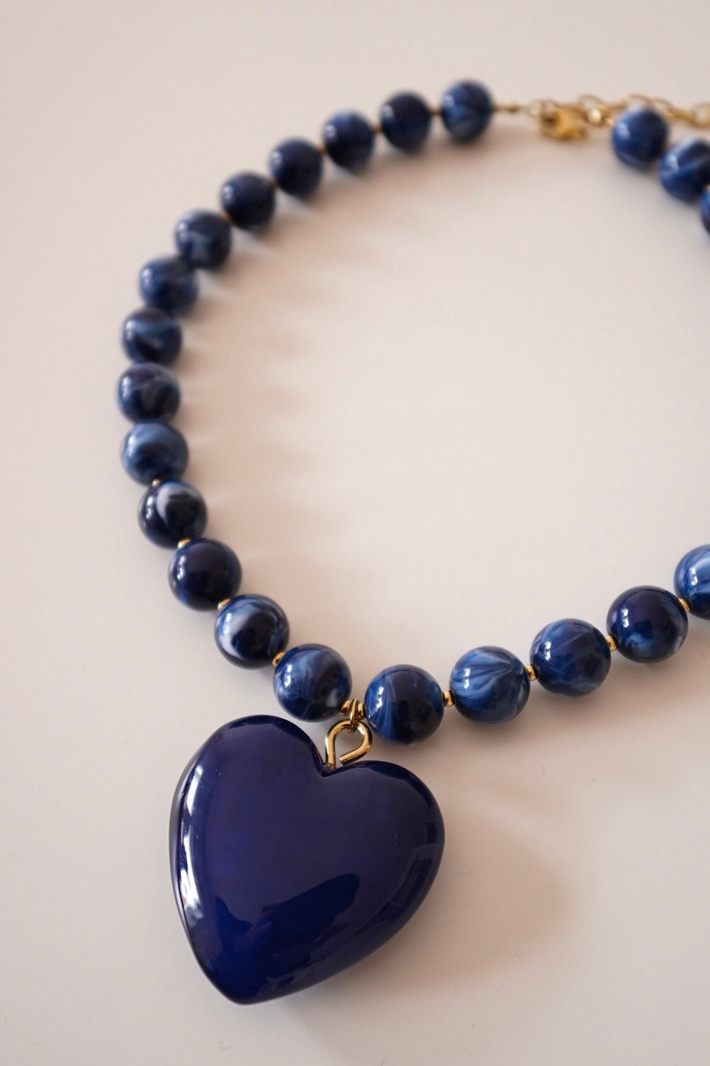 Colar Coração Azul