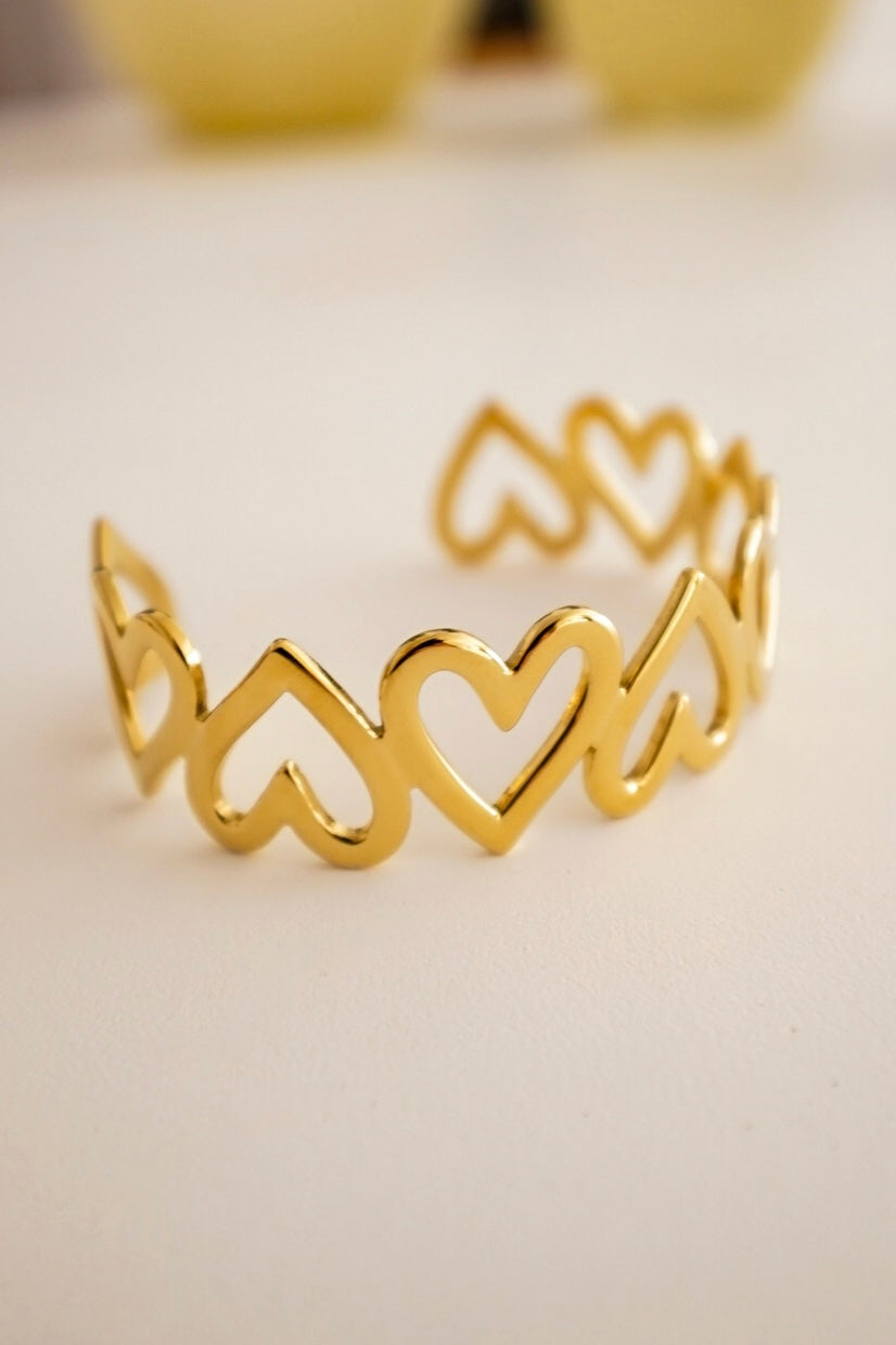 Pulseira Corações