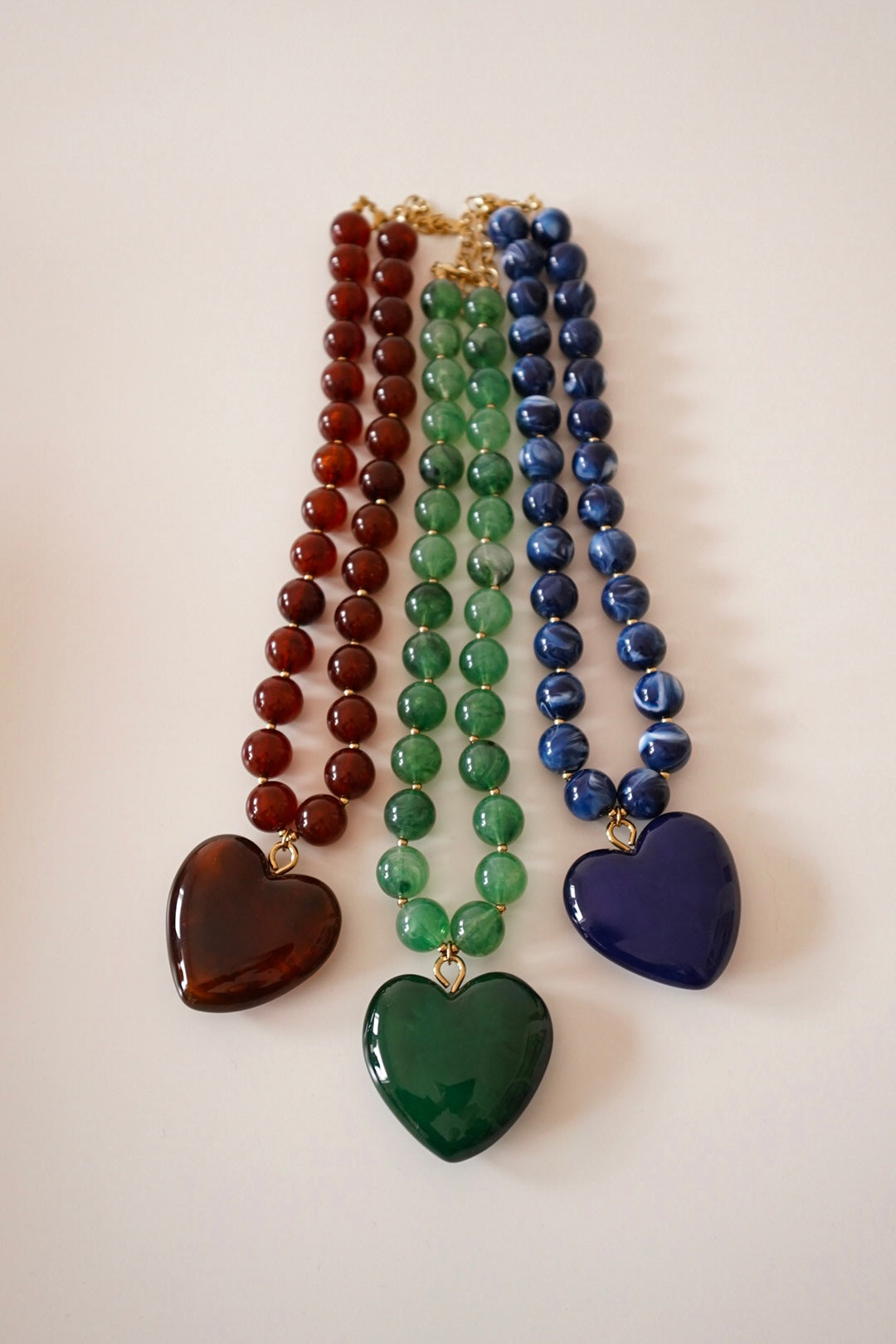 Colar Coração Castanho