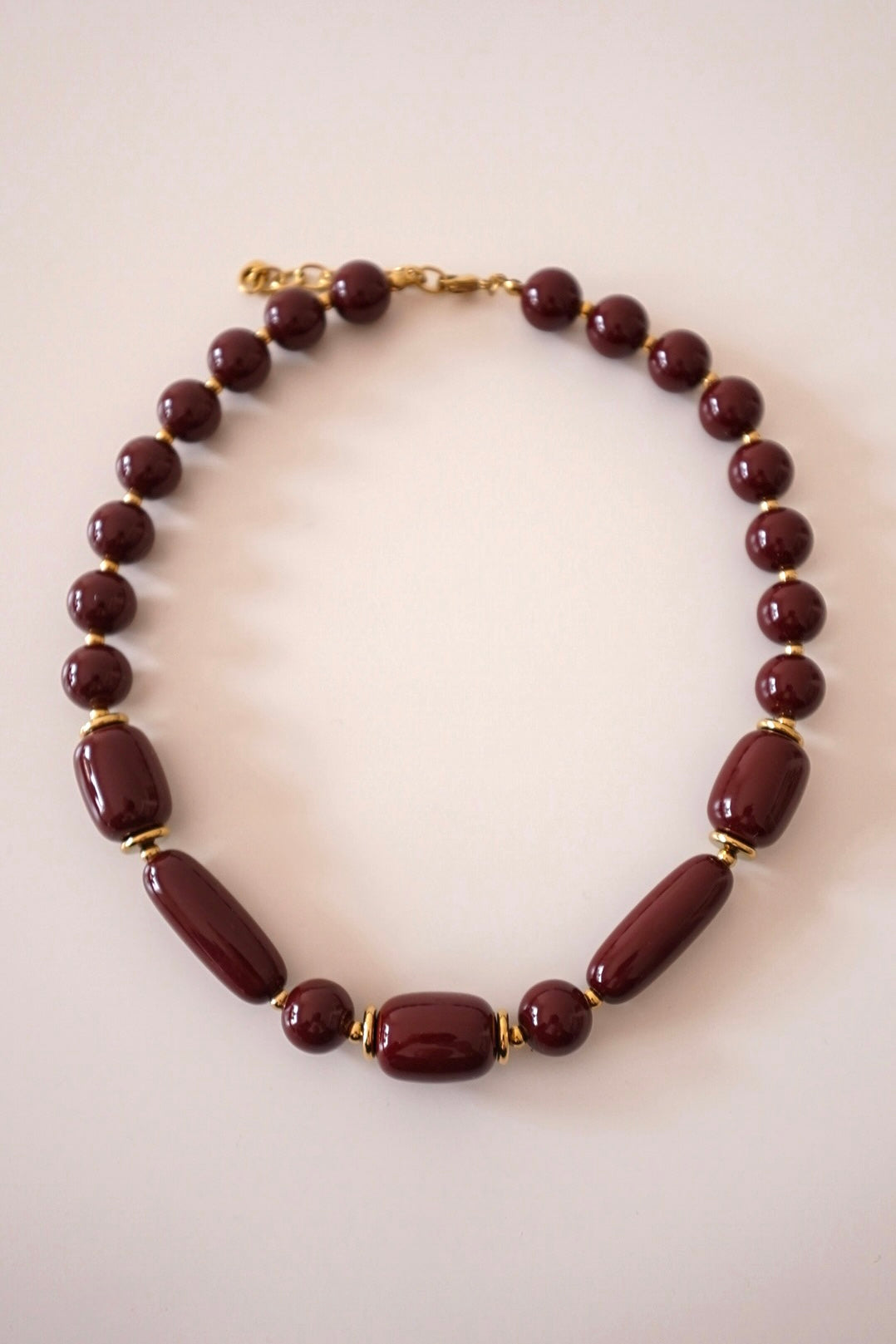 Colar Pedras Castanho