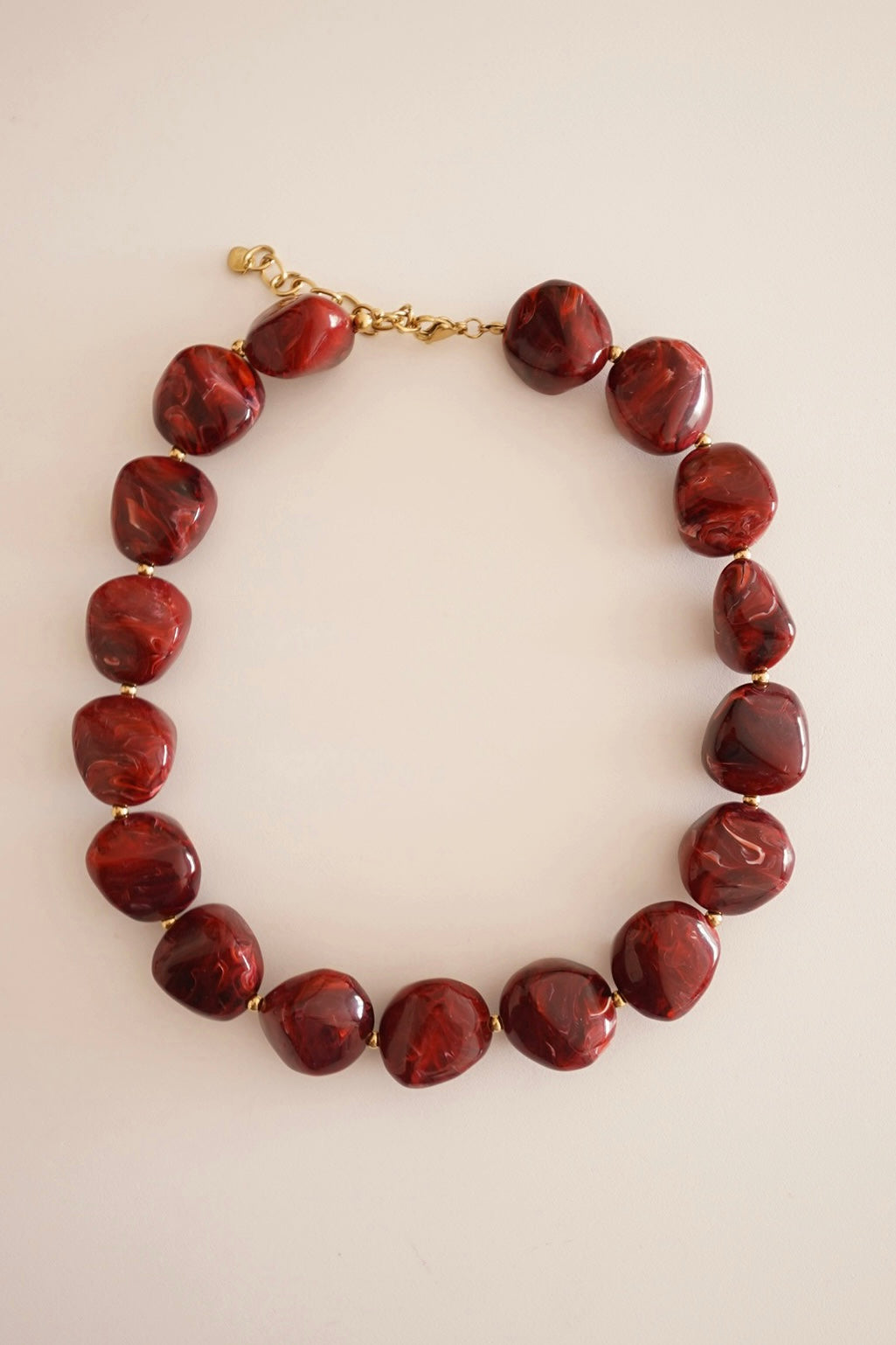 Colar Bolas Vermelho