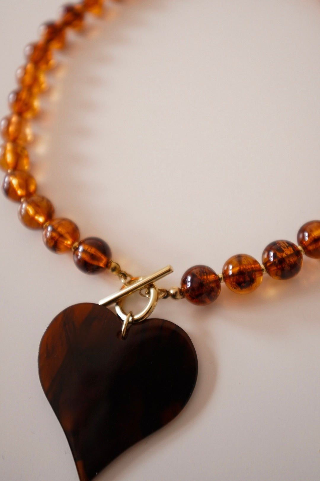 Colar Coração Âmbar
