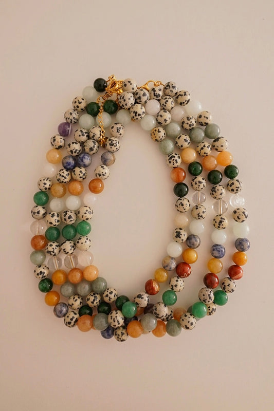 Colar Mistura Pedras Naturais