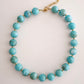Colar Bolas Turquesa