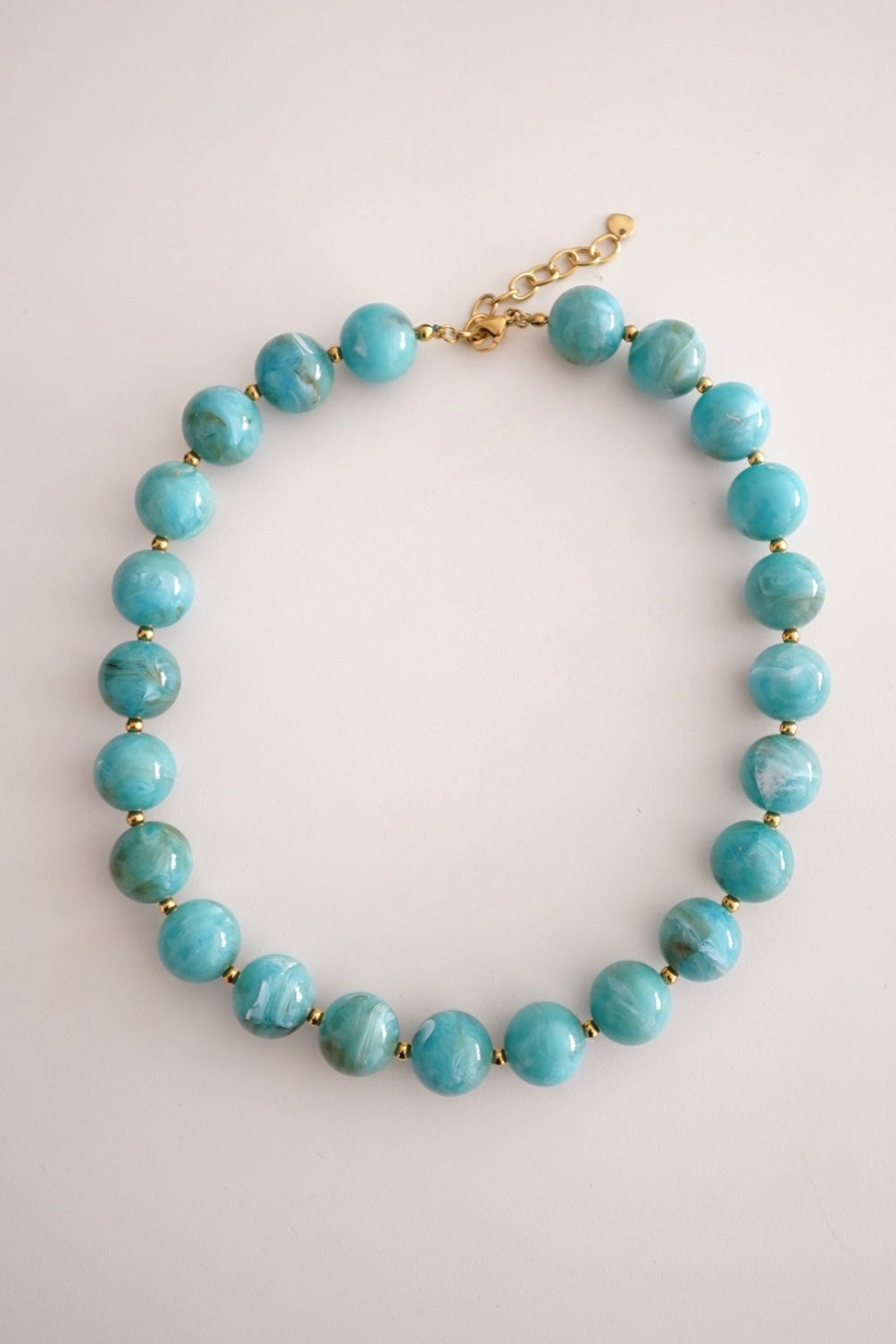 Colar Bolas Turquesa