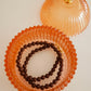 Colar Bolas Castanho