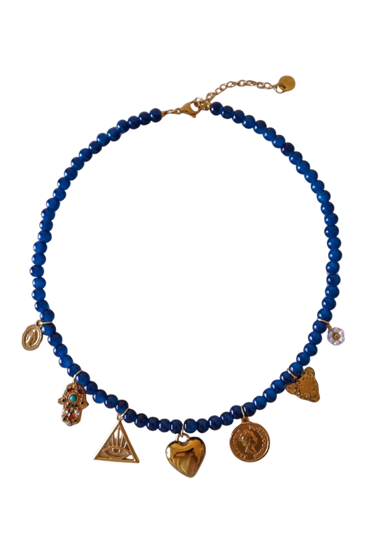 Colar Charms Azul