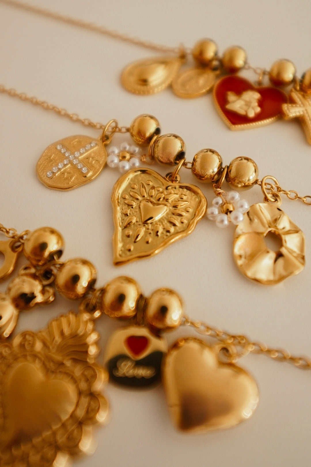 Colar Pendentes Flores