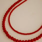 Colar Bolas Grandes Vermelho