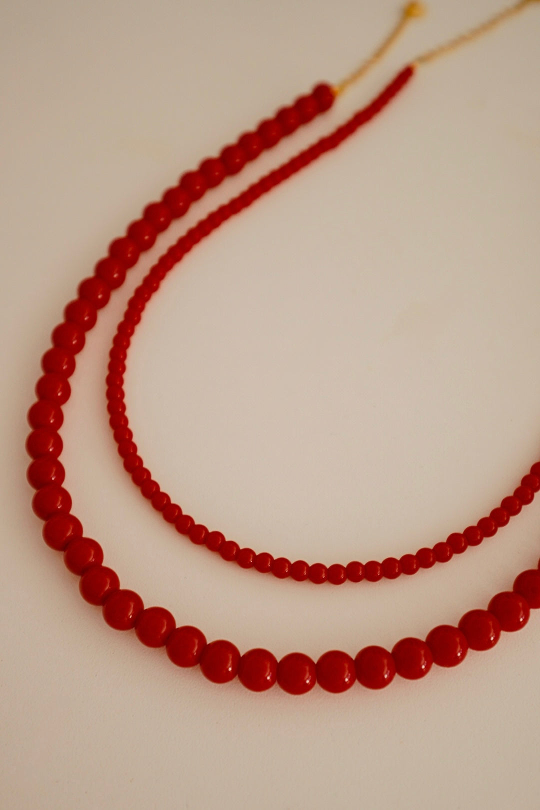 Colar Bolas Grandes Vermelho