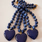 Colar Coração Azul