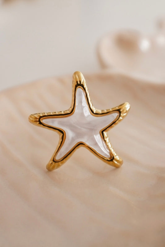 Anel Estrela Madrepérola
