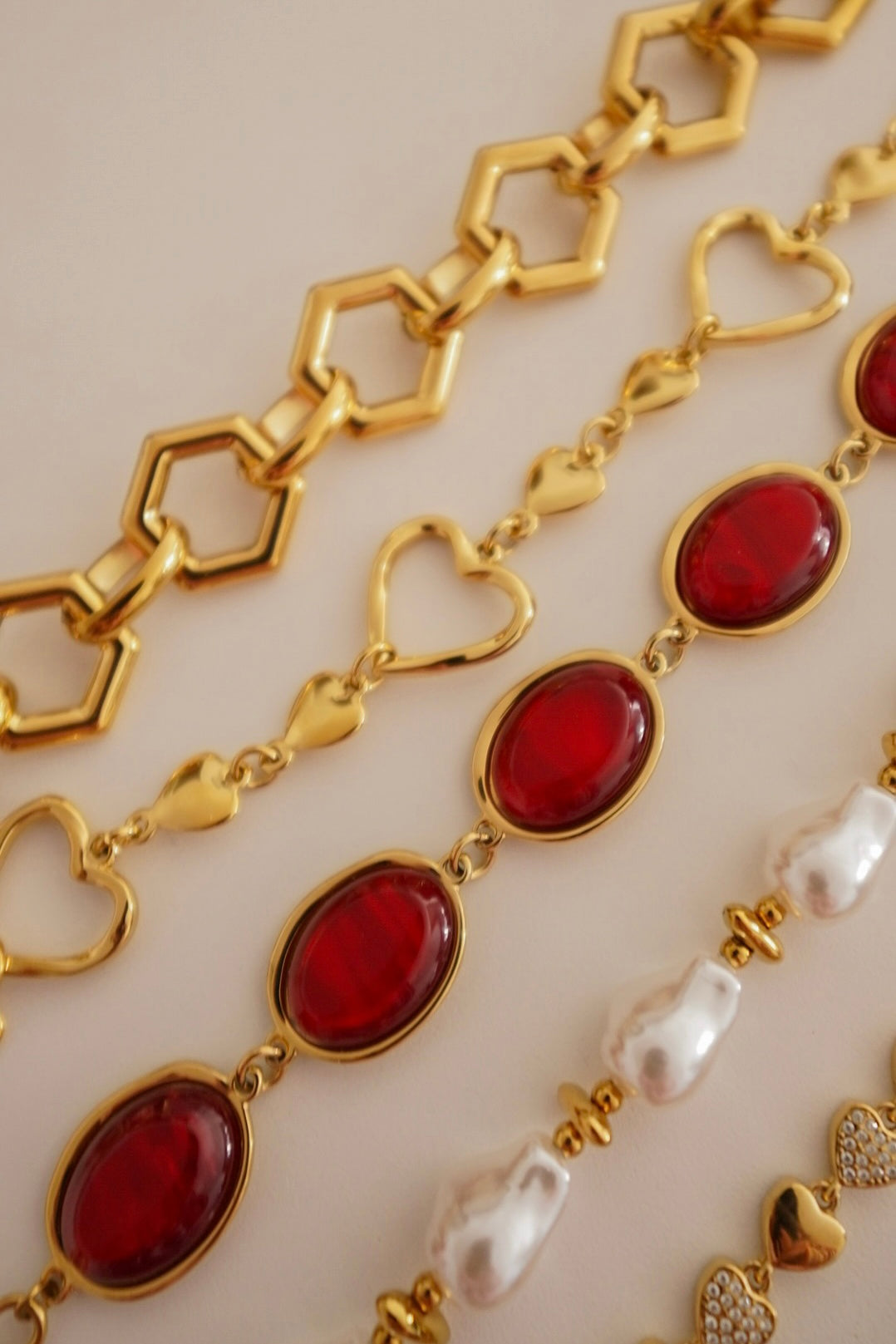 Pulseira Corações