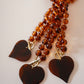 Colar Coração Âmbar