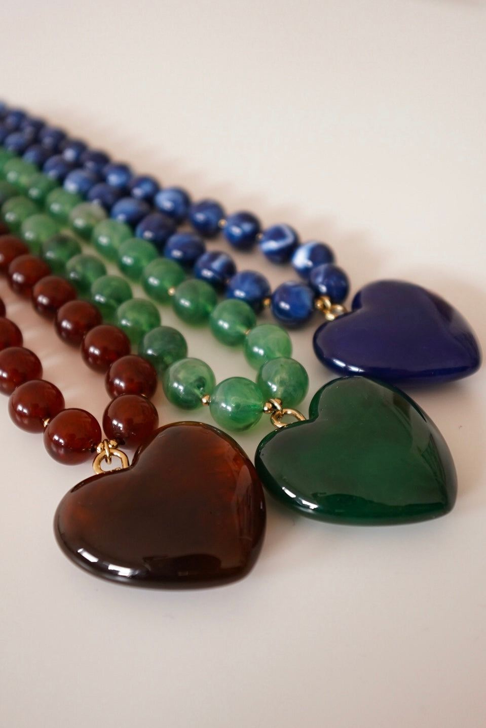 Colar Coração Castanho