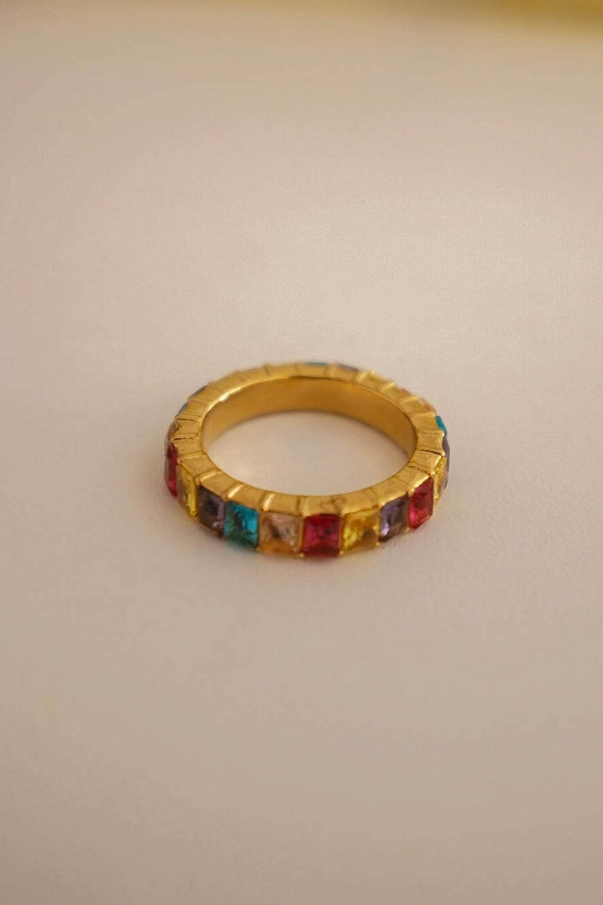 Anel Zircónias Cores II