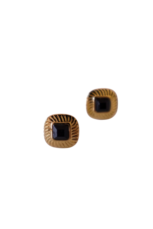 Brincos Mini Vintage Preto