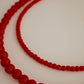 Colar Bolas Grandes Vermelho