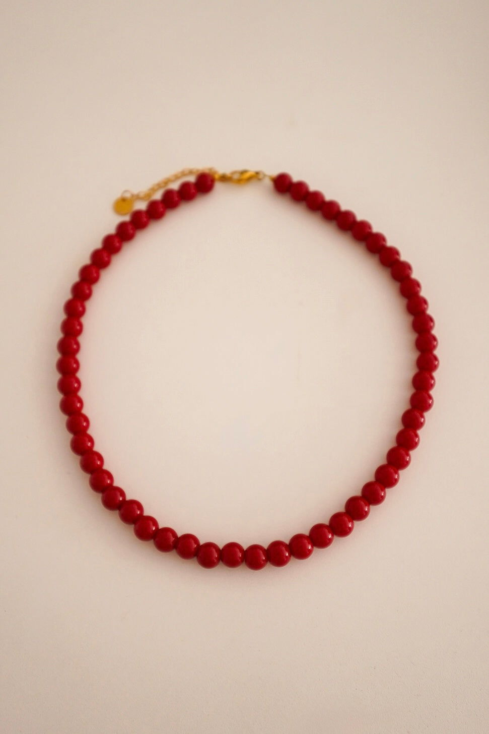 Colar Bolas Grandes Vermelho