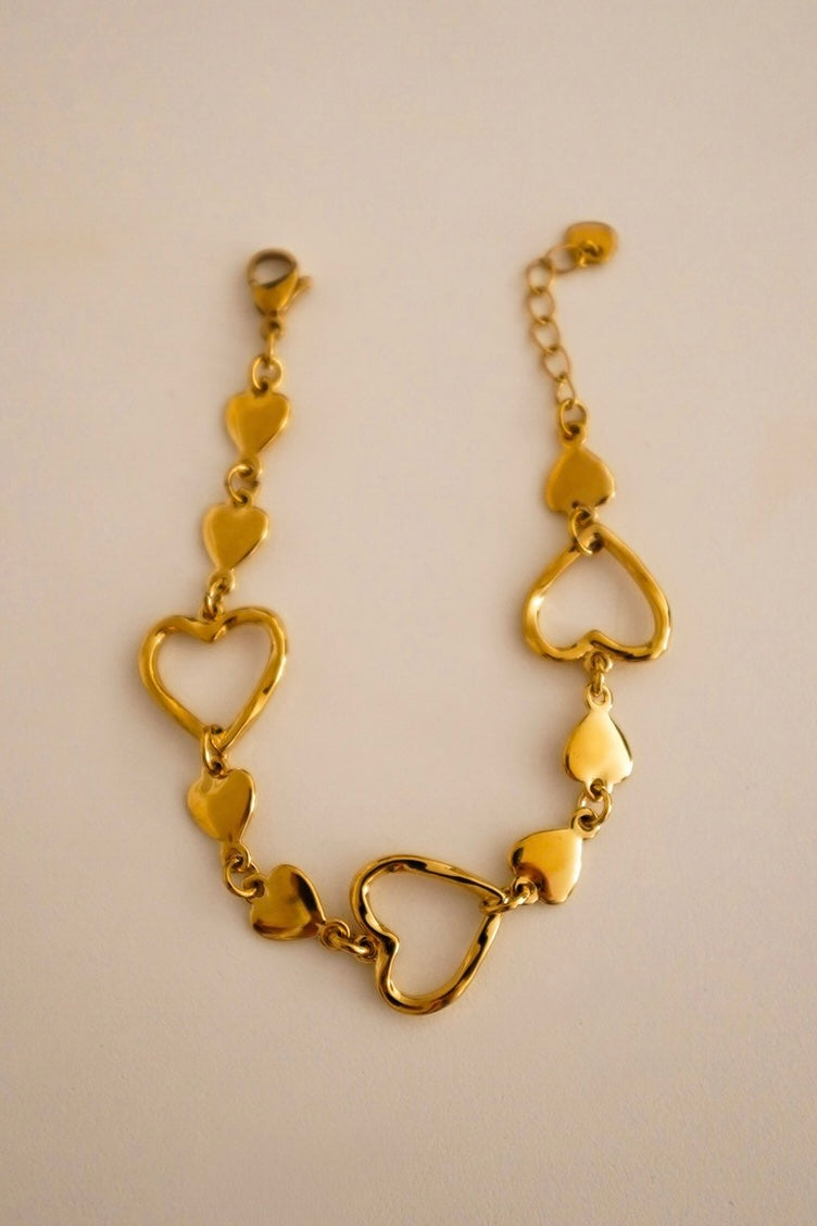 Pulseira Corações