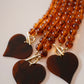 Colar Coração Âmbar
