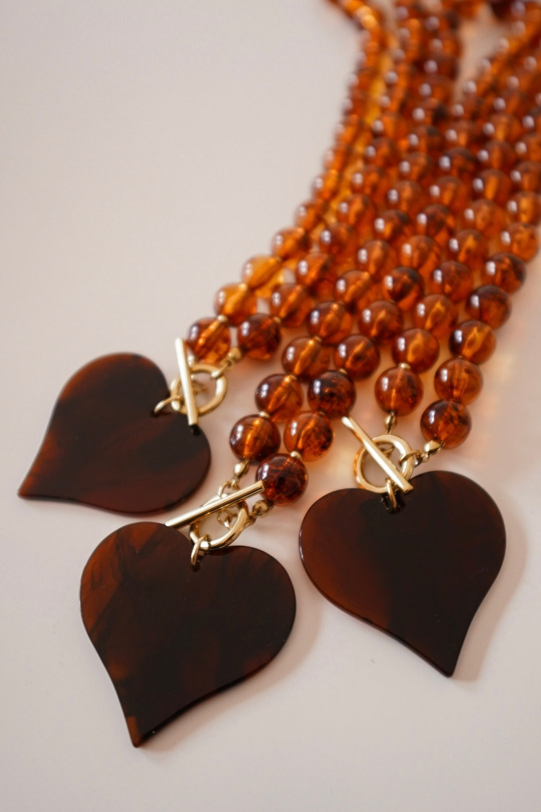 Colar Coração Âmbar
