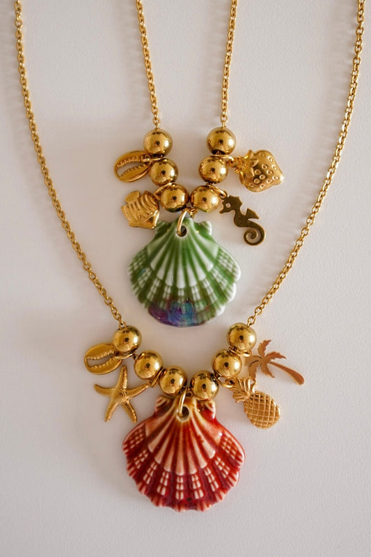 Colar Concha Charms
