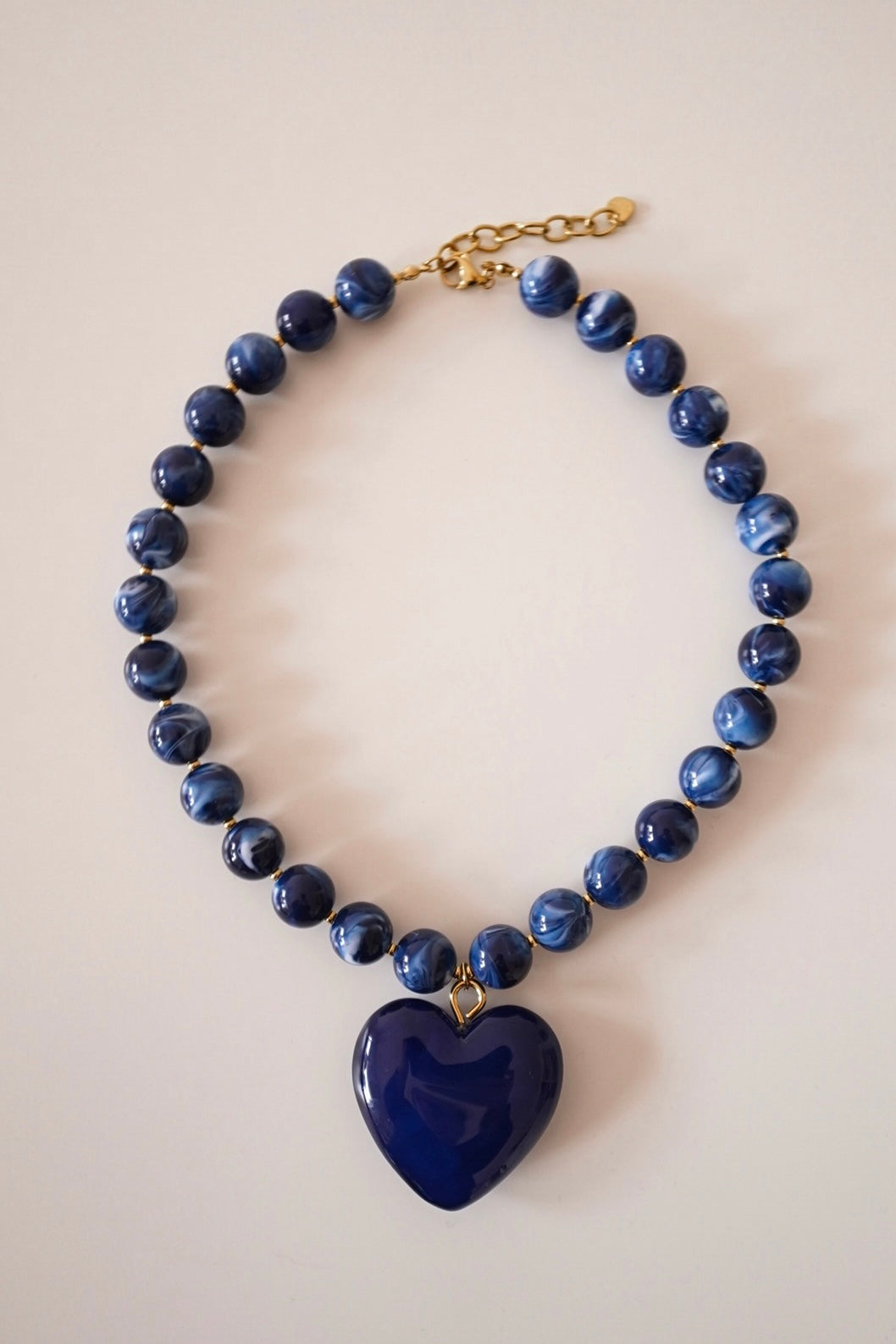 Colar Coração Azul