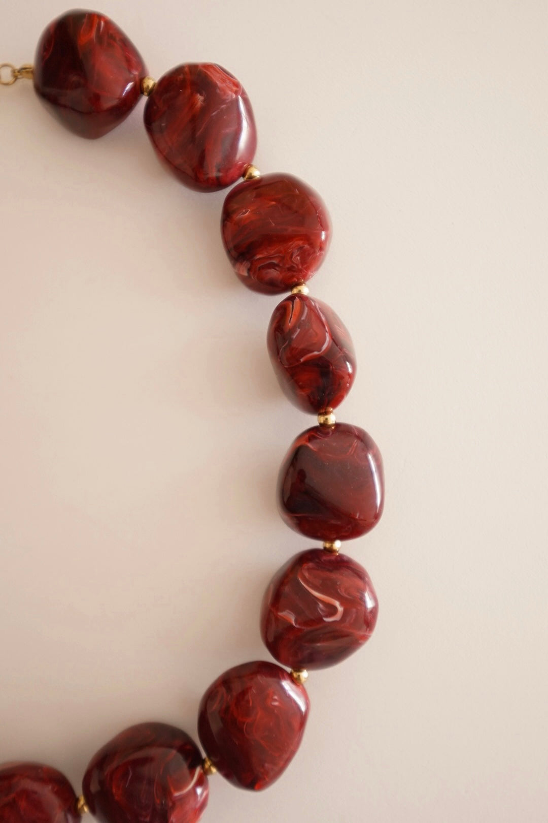 Colar Bolas Vermelho